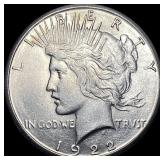 1922 Silver Peace Dollar CHOICE BU