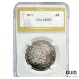1827 Capped Bust Half Dollar PGA MS63