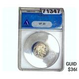 1926-S Buffalo Nickel ANACS VF20