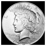 1934 Silver Peace Dollar CLOSELY UNCIRCULATED
