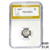 1837 Seated Liberty Half Dime PGA MS63+