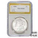 1890 Morgan Silver Dollar PGA MS66