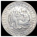 1936-D Silver Rhode Island Half Dollar UNCIRCULATE