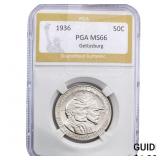 1936 Gettysburg Half Dollar PGA MS66
