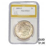 1889-O Morgan Silver Dollar PGA MS63