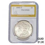 1900-O Morgan Silver Dollar PGA MS66