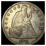 1871 Silver Seated Liberty Dollar HIGH GRADE