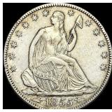 1855-O Seated Liberty Half Dollar CLOSELY  UNCIRC