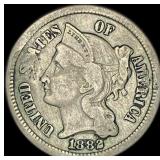 1882 Nickel Three-Cent Piece LIGHTLY  CIRCULATED