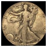 1938-D Walking Liberty Half Dollar LIGHTLY CIRCULA