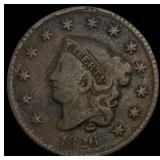 1826 Coronet Head Large Cent NICELY CIRCULATED
