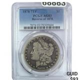1878 Rev. 1878 7TF Morgan Silver Dollar PCGS AG03