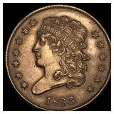 1833 Classic Head Half Cent CHOICE AU