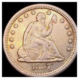 1857-S Seated Liberty Quarter