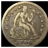 1844 Seated Liberty Dime LIGHTLY CIRCULATED