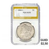 1904-S Morgan Silver Dollar PGA AU55