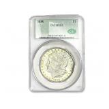 1885 Morgan Silver Dollar CAC MS63