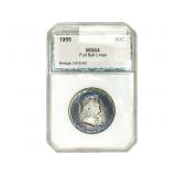 1955 Franklin Half Dollar PCI MS64