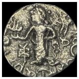 Indo-Scythian 58-12 BC SIlver Drachm NEARLY UNCIR