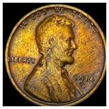 1914-D Lincoln Wheat Cent LIGHTLY CIRCULATED