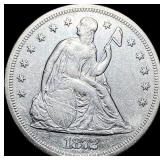 1872 Seated Liberty Silver Dollar CLOSELY  UNCIRC