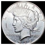 1934-S Silver Peace Dollar CLOSELY  UNCIRCULATED