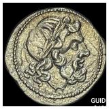 Roman Victoriatus 211-208 BC SIlver Denarius UNCI