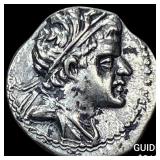 Bactria Eukratides I 170-145 BC Silver Obol CHOIC