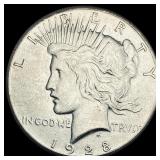 1928 Silver Peace Dollar CLOSELY UNCIRCULATED