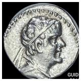 Bactria Eukratides I 170-145 BC Silver Obol CHOIC