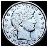 1893-O Silver Barber Quarter CHOICE AU