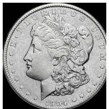 1904-S Silver Morgan Dollar NEARLY  UNCIRCULATED