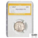 1917 Standing Liberty Quarter PGA MS63 FH