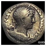 117-138 AD Roman Hadrian Silver Denarius NEARLY UN