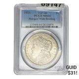 1921 Morgan Silver Dollar PCGS MS64 Wide Reed