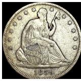 1859 Seated Liberty Half Dollar NEARLY  UNCIRCULA