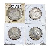 Various Dates Various Silver Coins VF