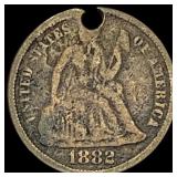 1882 Seated Liberty Dime (Altered) NICELY CIRCULA