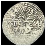 1100-1350 Islamic Artuqid Silver Dirham NEARLY UNC