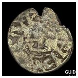 1100s France Crusades Anjou Silver Denier NEARLY U