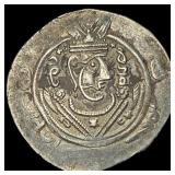 780-793 AD Tabaristan Silver 1/2 Dirham UNCIRCULAT