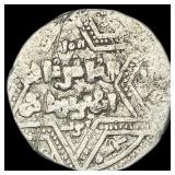 1100-1350 Islamic Artuqid Silver Dirham NEARLY UNC