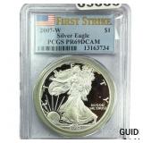 2007-W Silver Eagle PCGS PR69 DCAM