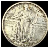 1917 Type 1 Standing Liberty Quarter CLOSELY UNCIR