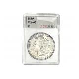 1889 Morgan Silver Dollar ACG MS62