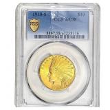 1910-S $10 Gold Eagle PCGS AU58