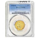 1916-S $5 Gold Half Eagle PCGS XF40