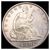 1848 Seated Liberty Half Dollar