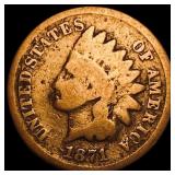 1871 Indian Head Cent NICELY CIRCULATED