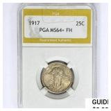1917 Standing Liberty Quarter PGA MS64+ FH